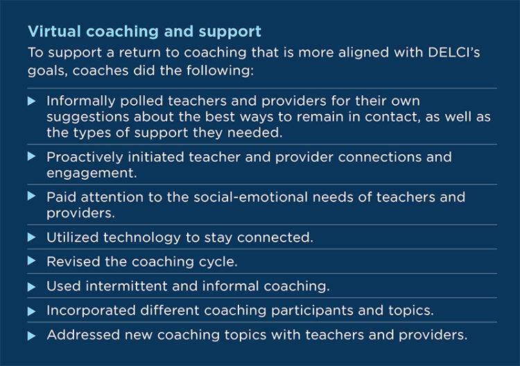 Virtual coaching and support