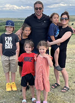 Jordyn and her family, on her family ranch near White Horse, SD on the Cheyenne River Indian Reservation