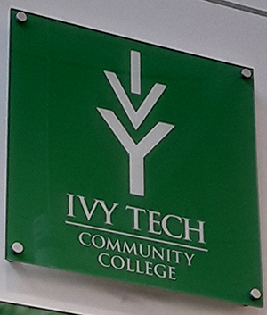 A picture of a banner for Ivy Tech Community College