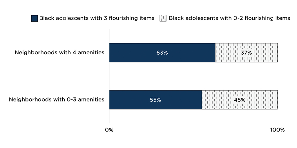 Black Adolescents Are More Likely to Flourish in Neighborhoods